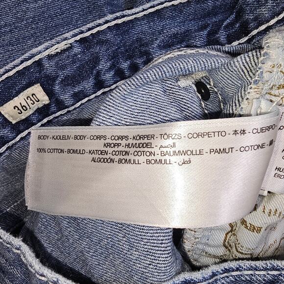 Ariat Men's Relaxed Boot Cut Jeans Medium Wash 100% Cotton Wais 17.5 IS 29 - Picture 7 of 14